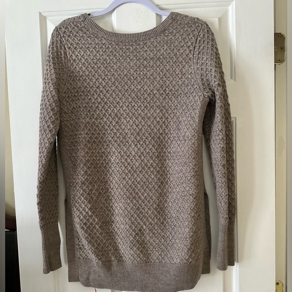Athleta women’s honeycomb sweater tunic thermal grey size medium - Picture 7 of 8